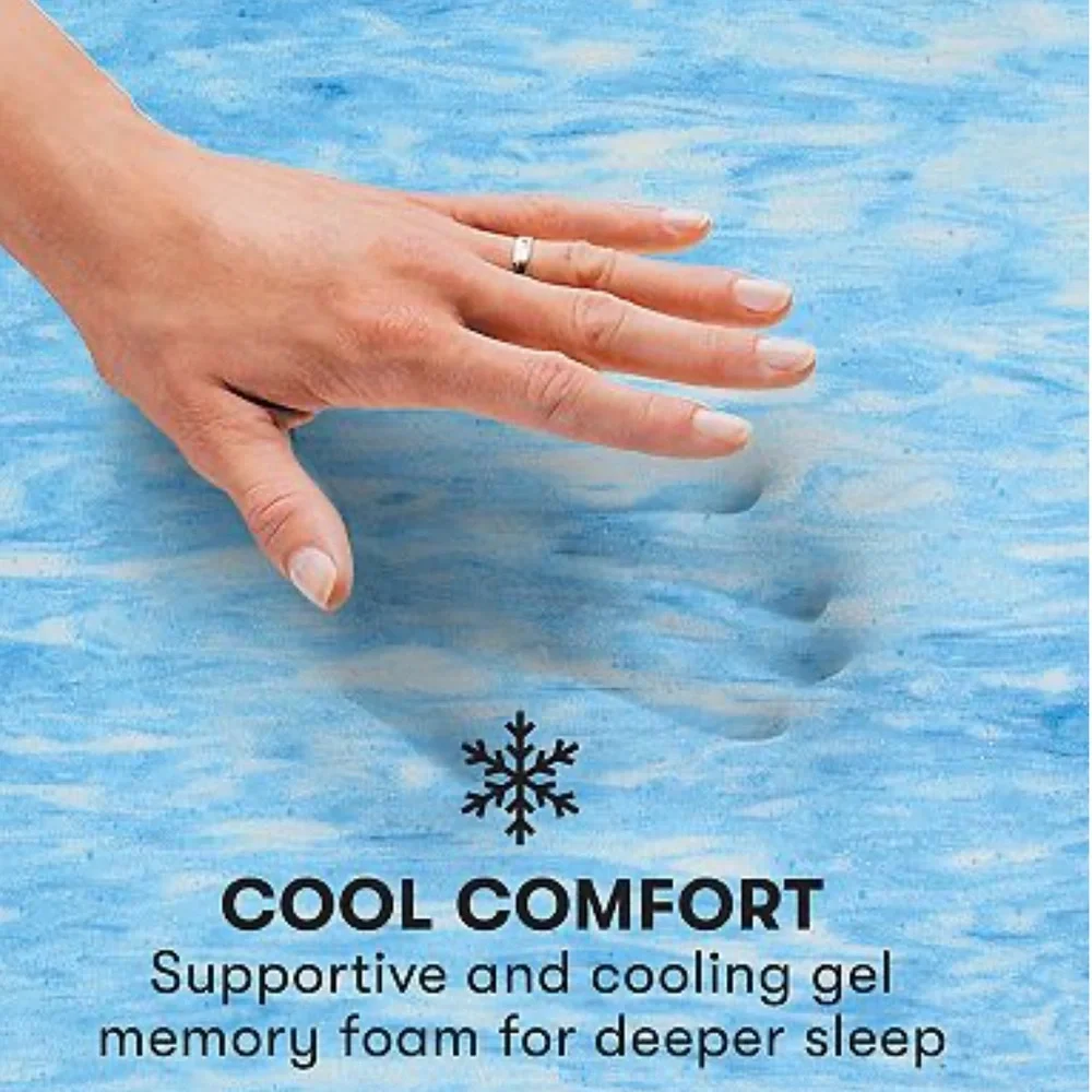 Serta® 3-inch Soothing Cool Gel Memory Foam Mattress Topper